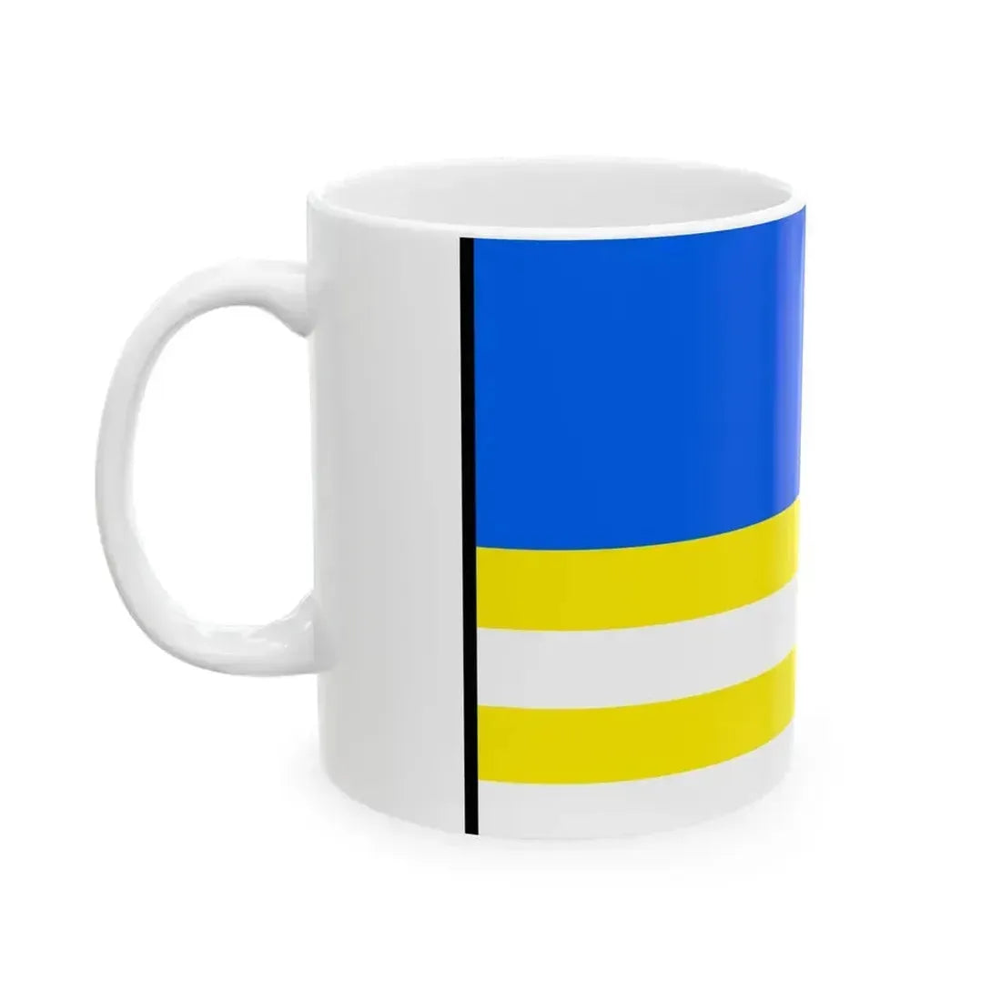 Cavoj Prievidza Flag (Slovakia) White Coffee Mug - Go Mug Yourself