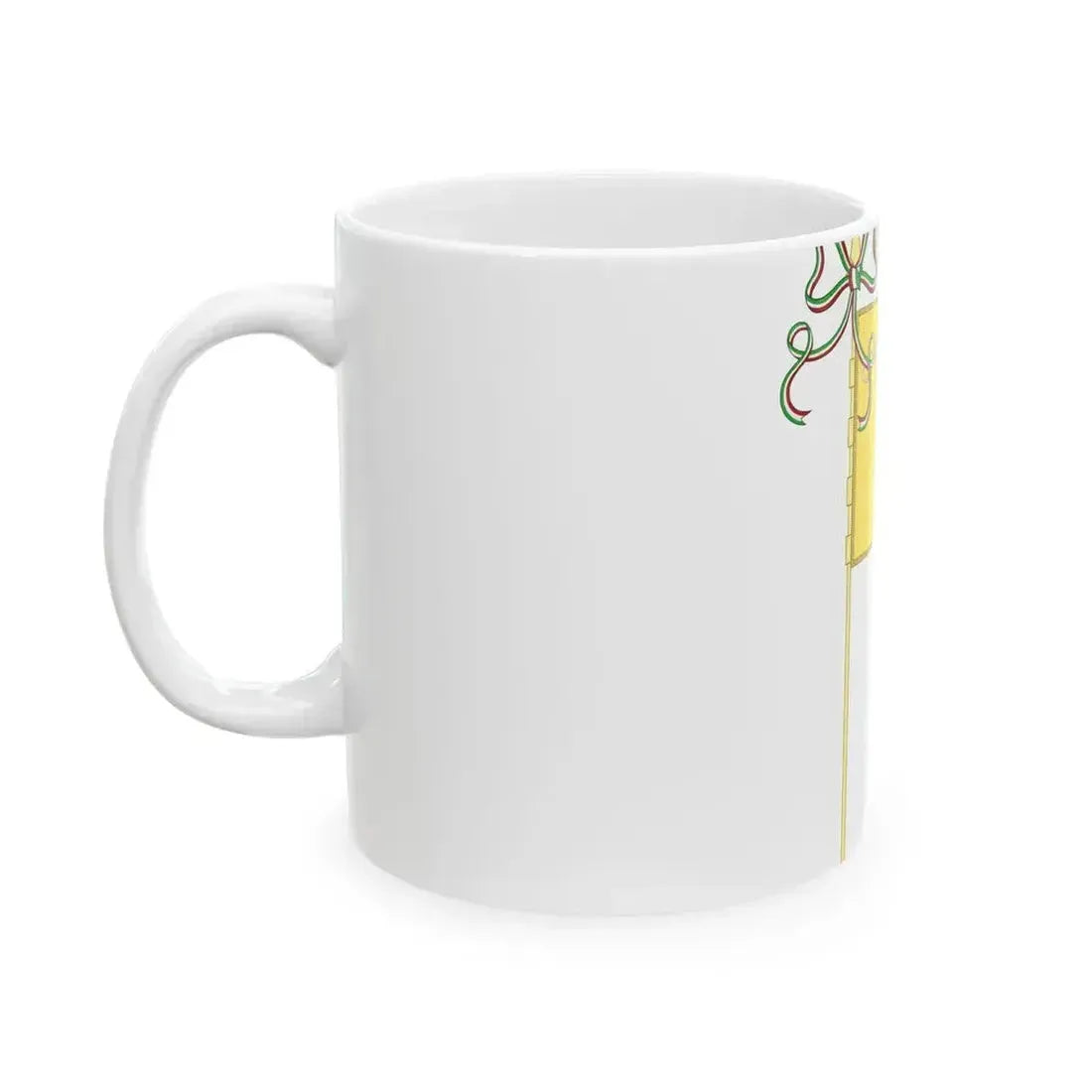 Cavriago-Bandiera Completa (Italy) White Coffee Mug - Go Mug Yourself
