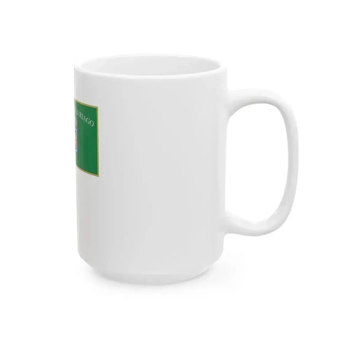 Cavriago-Bandiera Completa (Italy) White Coffee Mug - Go Mug Yourself