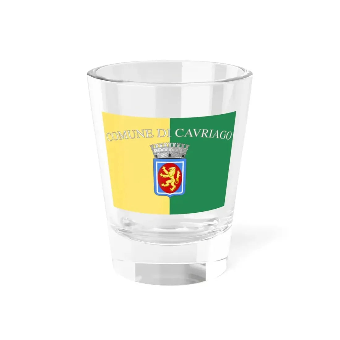 Cavriago-Bandiera (Italy) Shot Glass 1.5oz 1.5oz - Go Mug Yourself