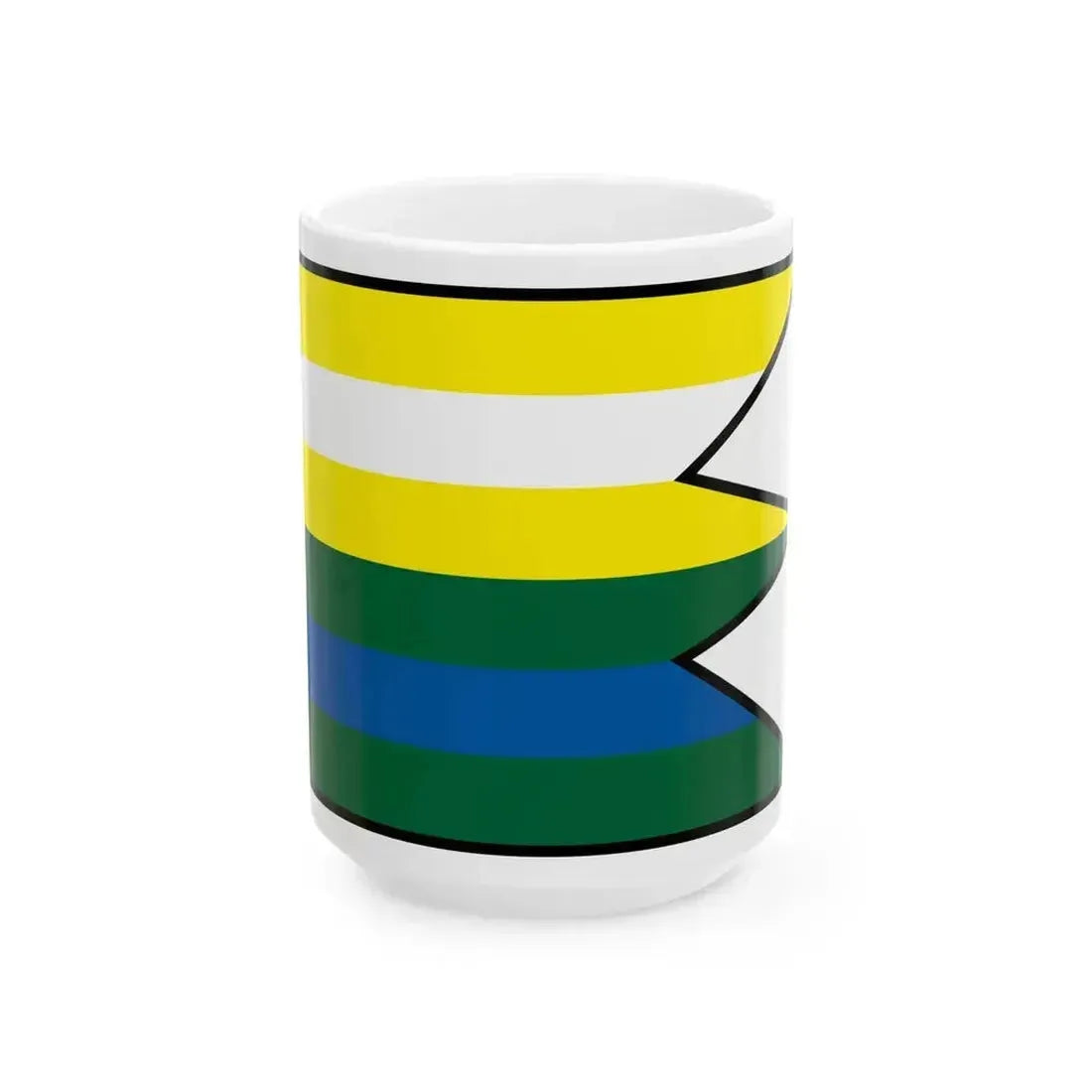 Cecejovce Kosice Okolie Flag (Slovakia) White Coffee Mug 15oz - Go Mug Yourself