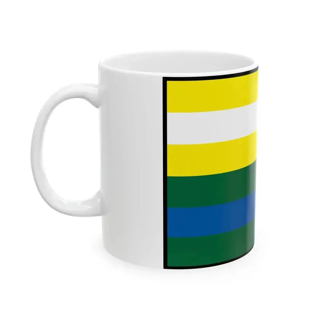 Cecejovce Kosice Okolie Flag (Slovakia) White Coffee Mug - Go Mug Yourself