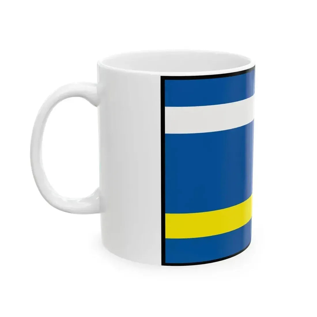 Cechy Nove Zamky Flag (Slovakia) White Coffee Mug - Go Mug Yourself