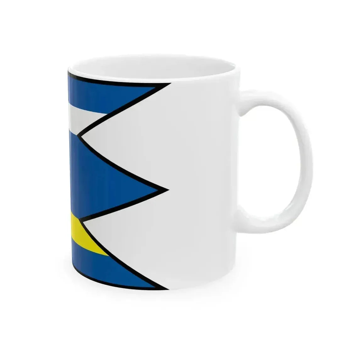 Cechy Nove Zamky Flag (Slovakia) White Coffee Mug - Go Mug Yourself