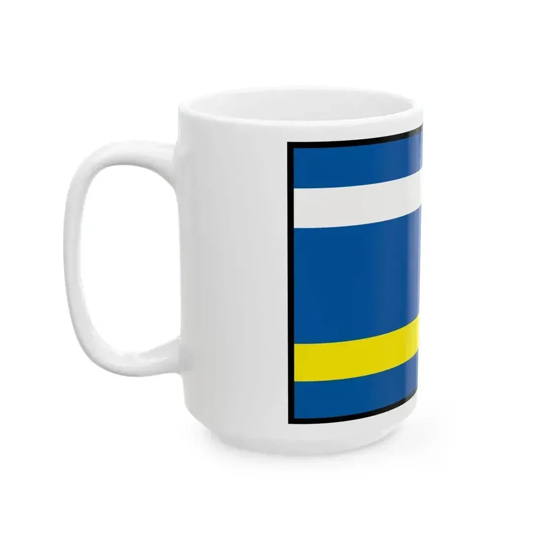 Cechy Nove Zamky Flag (Slovakia) White Coffee Mug - Go Mug Yourself