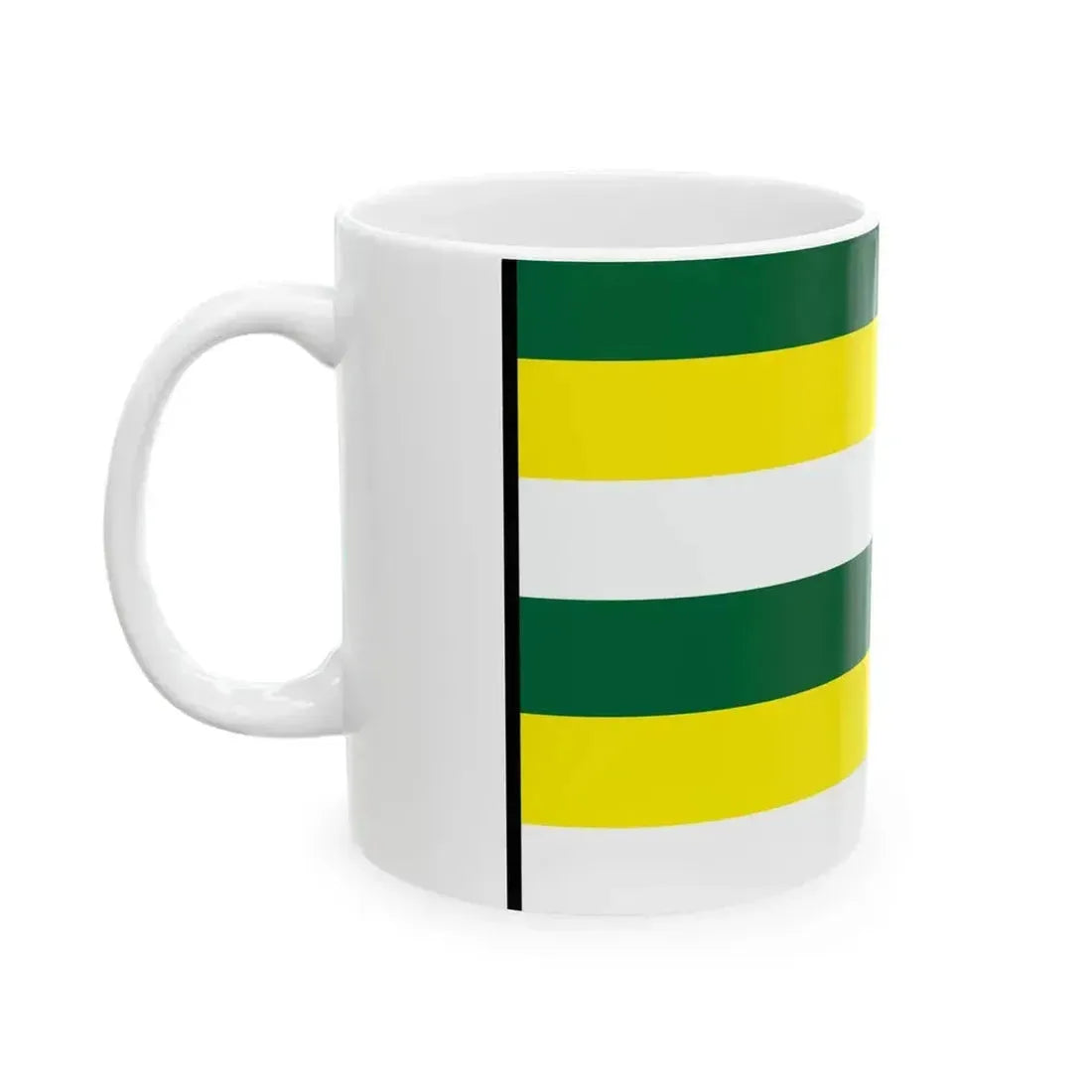 Cechynce Nitra Flag (Slovakia) White Coffee Mug - Go Mug Yourself