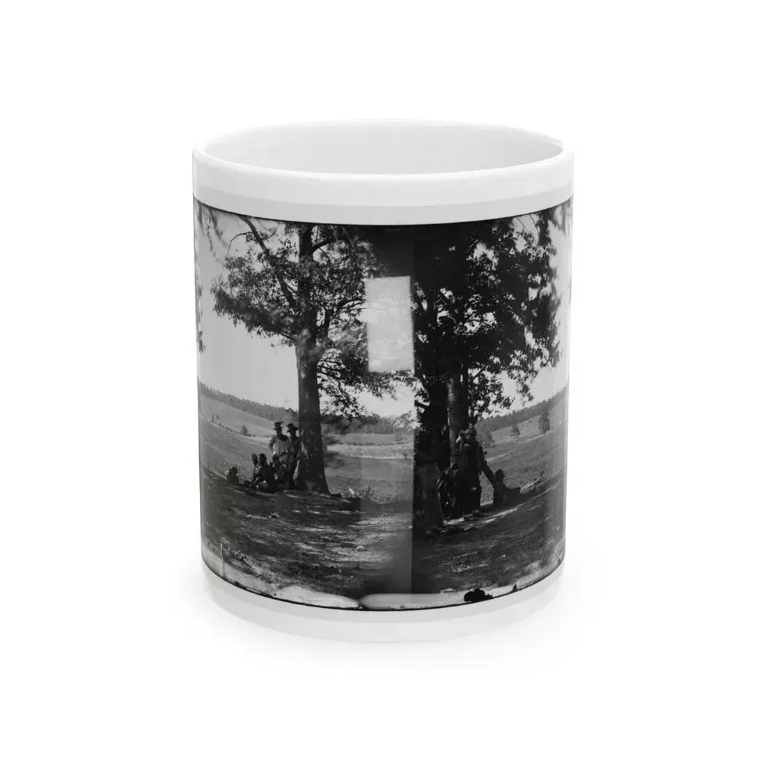 Cedar Mountain, Va. Battlefield Viewed From The West (U.S. Civil War) White Coffee Mug 11oz - Go Mug Yourself