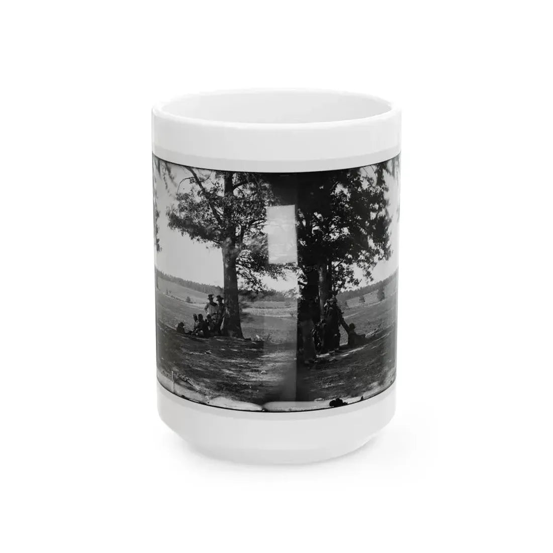 Cedar Mountain, Va. Battlefield Viewed From The West (U.S. Civil War) White Coffee Mug 15oz - Go Mug Yourself