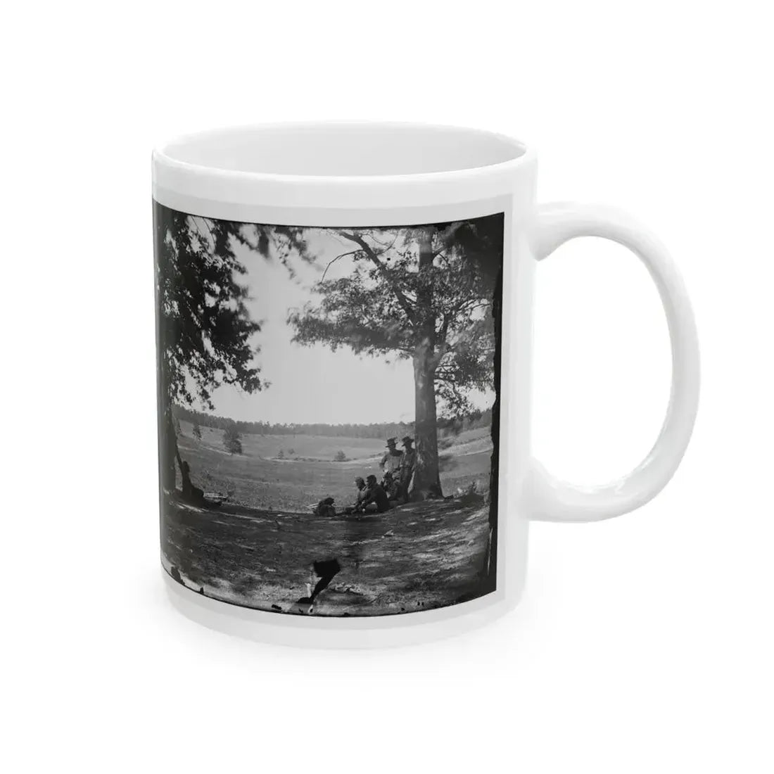 Cedar Mountain, Va. Battlefield Viewed From The West (U.S. Civil War) White Coffee Mug - Go Mug Yourself