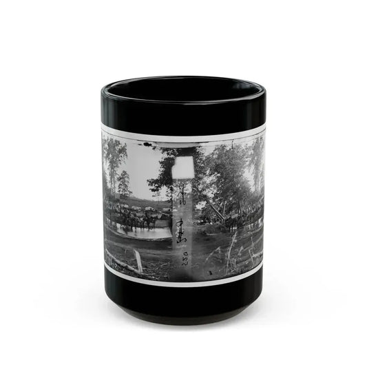 Cedar Mountain, Va. Federal Battery Fording A Tributary Of The Rappahannock On The Day Of Battle (U.S. Civil War) Black Coffee Mug 15oz - Go Mug Yourself