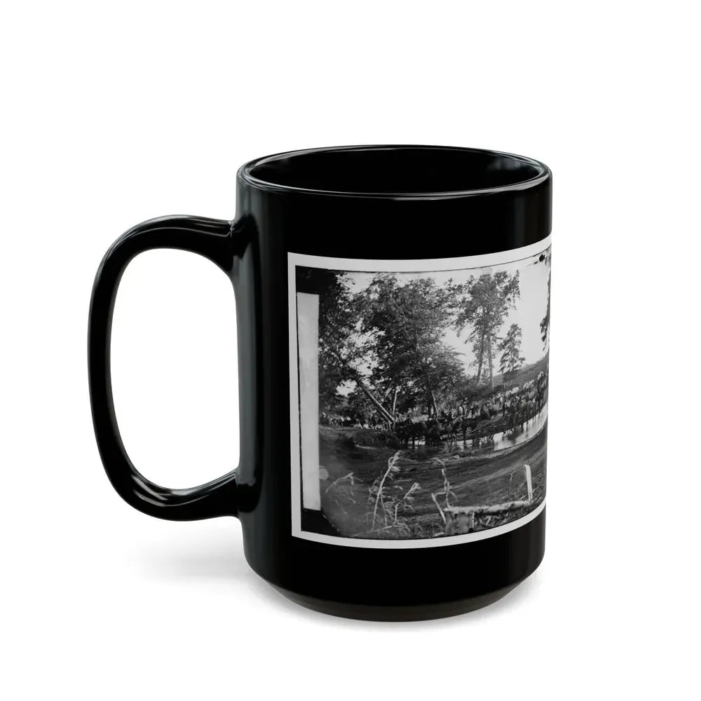 Cedar Mountain, Va. Federal Battery Fording A Tributary Of The Rappahannock On The Day Of Battle (U.S. Civil War) Black Coffee Mug - Go Mug Yourself
