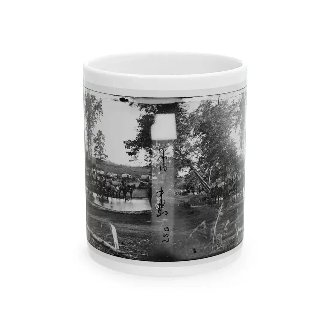 Cedar Mountain, Va. Federal Battery Fording A Tributary Of The Rappahannock On The Day Of Battle (U.S. Civil War) White Coffee Mug 11oz - Go Mug Yourself