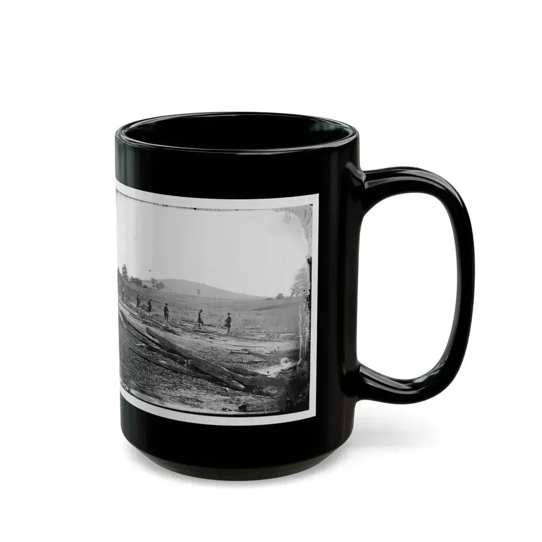 Cedar Mountain, Va. Union Graves On The Battlefield (U.S. Civil War) Black Coffee Mug - Go Mug Yourself