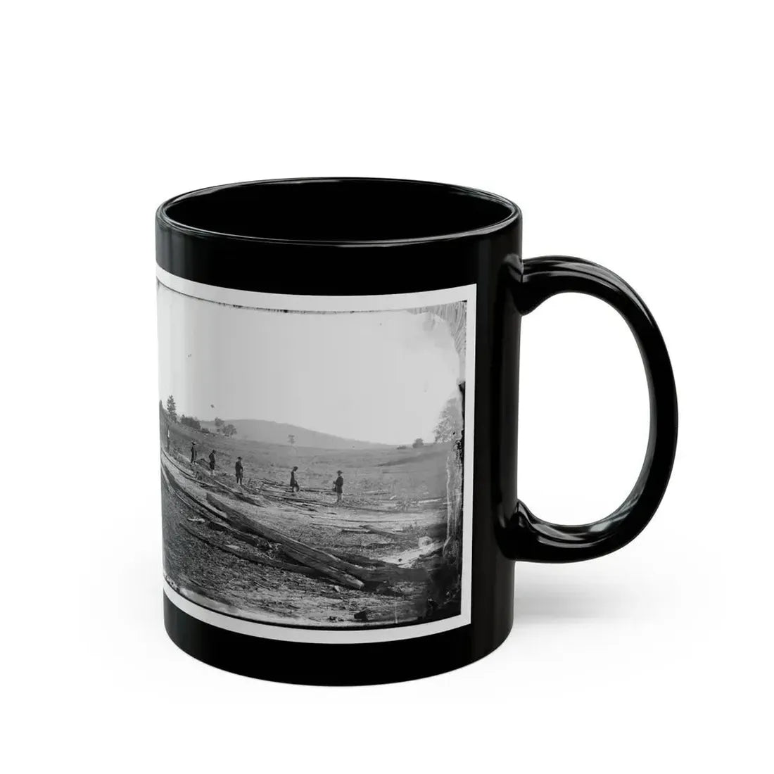 Cedar Mountain, Va. Union Graves On The Battlefield (U.S. Civil War) Black Coffee Mug - Go Mug Yourself