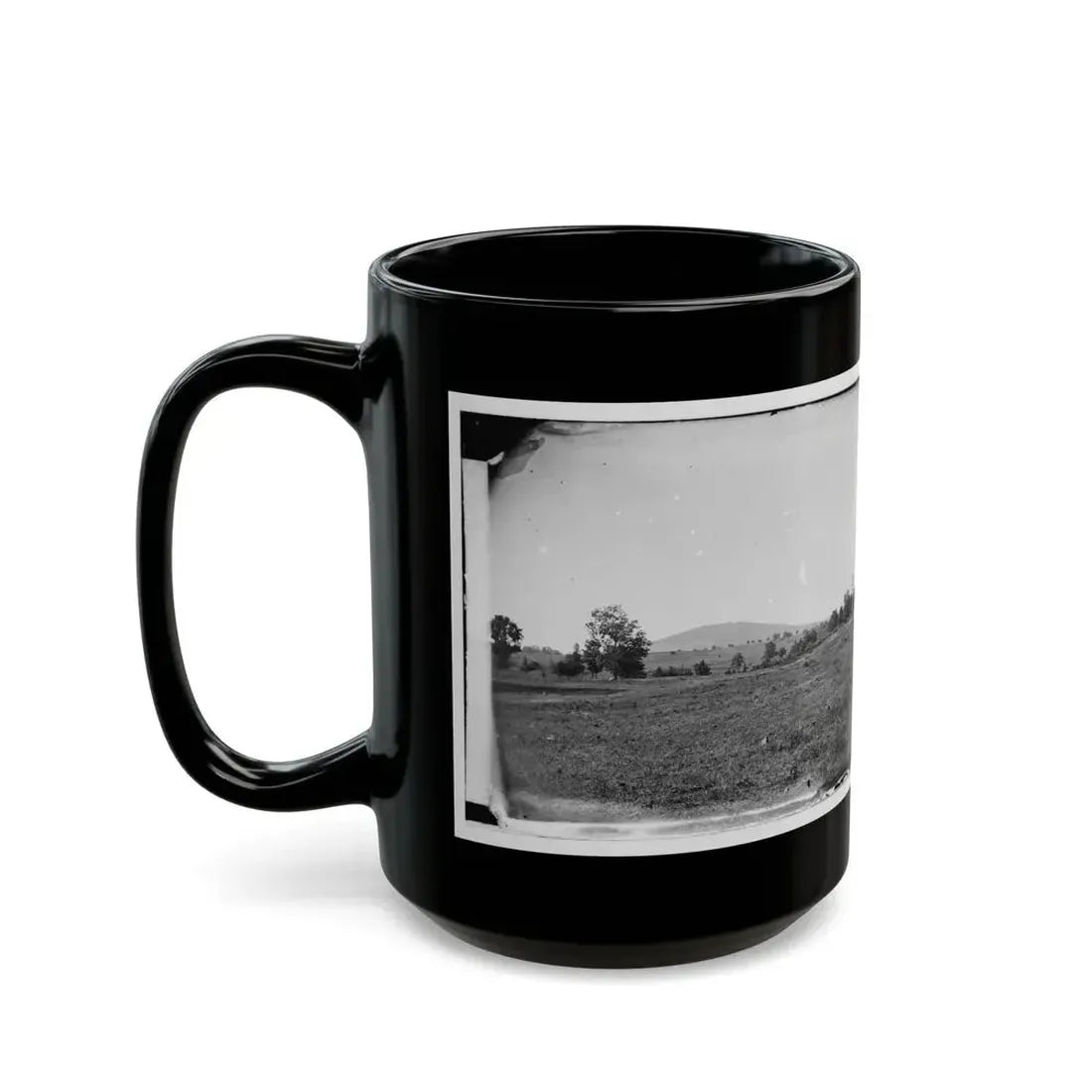Cedar Mountain, Va. View Of Battlefield With The Mountain In The Distance (U.S. Civil War) Black Coffee Mug - Go Mug Yourself