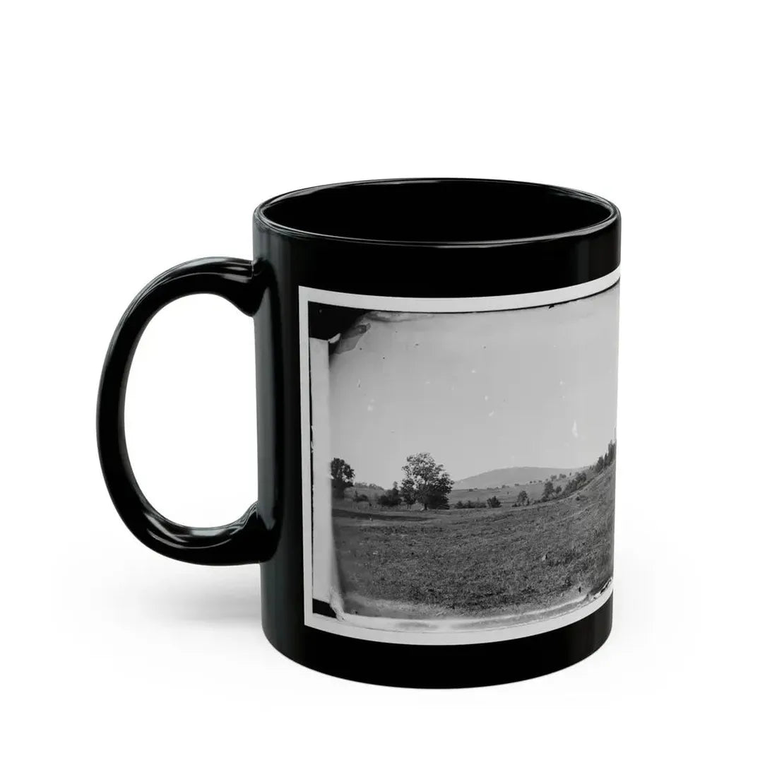 Cedar Mountain, Va. View Of Battlefield With The Mountain In The Distance (U.S. Civil War) Black Coffee Mug - Go Mug Yourself