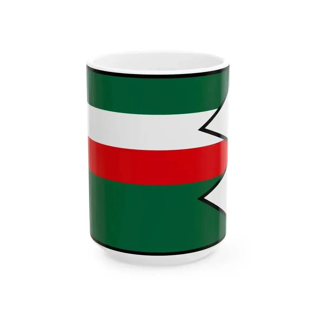 Cejkov Trebisov Flag (Slovakia) White Coffee Mug 15oz - Go Mug Yourself