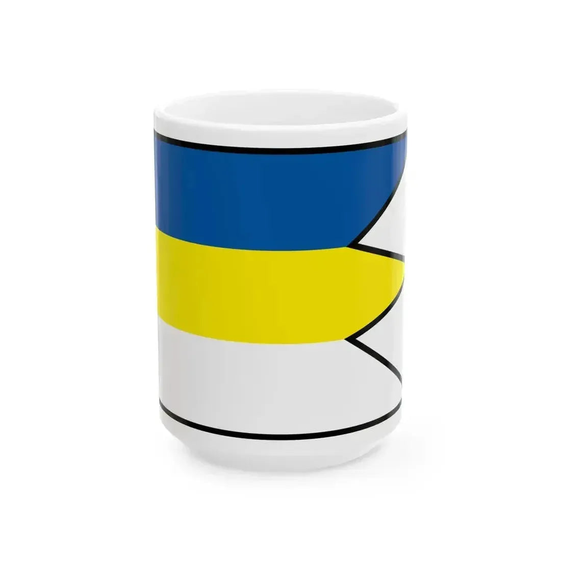Cekovce Krupina Flag (Slovakia) White Coffee Mug 15oz - Go Mug Yourself