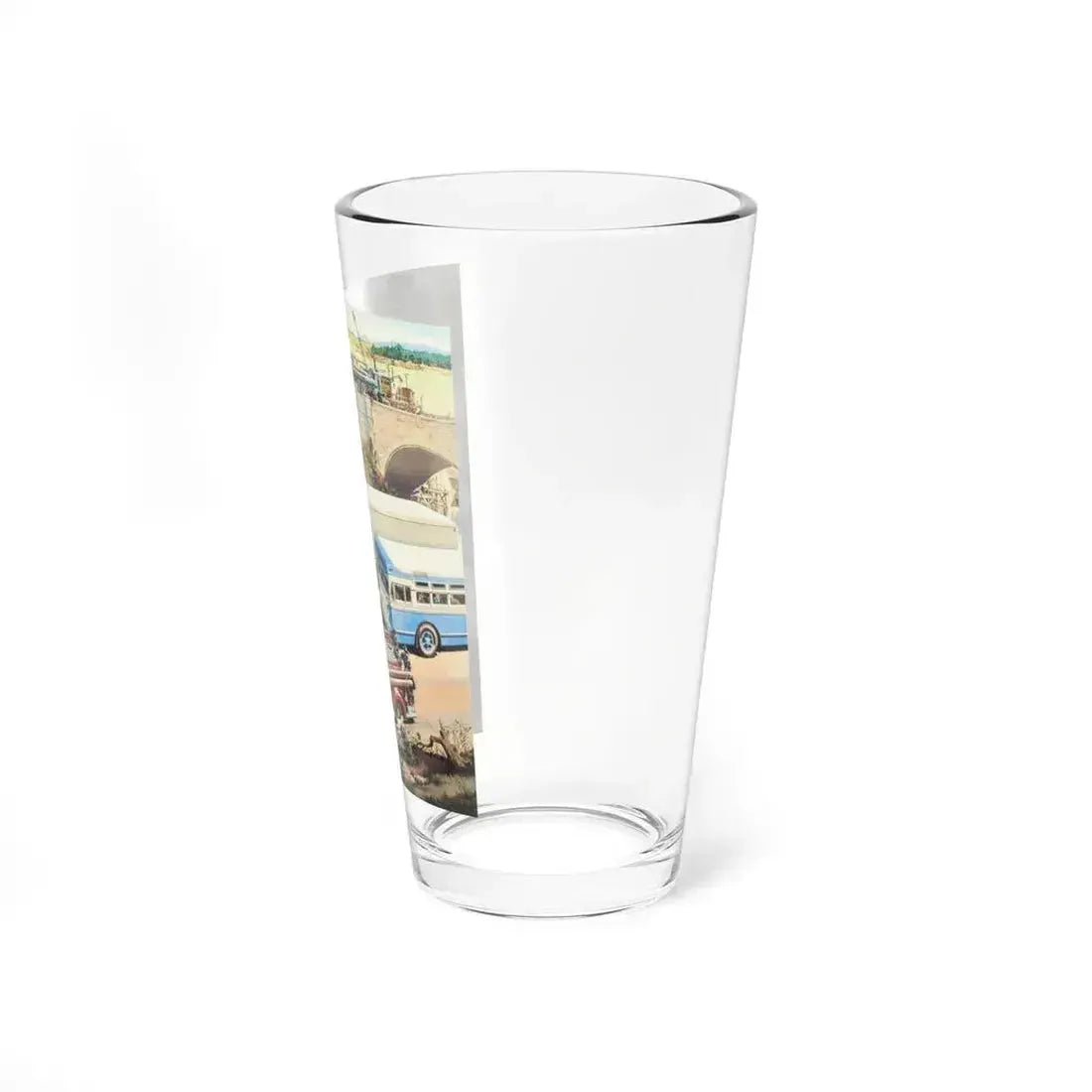 Celebrating 50 Years of Leadership, Mack Trucks advertisement for The Saturday Evening Post (Magazine Illustration) Pint Glass 16oz - Go Mug Yourself