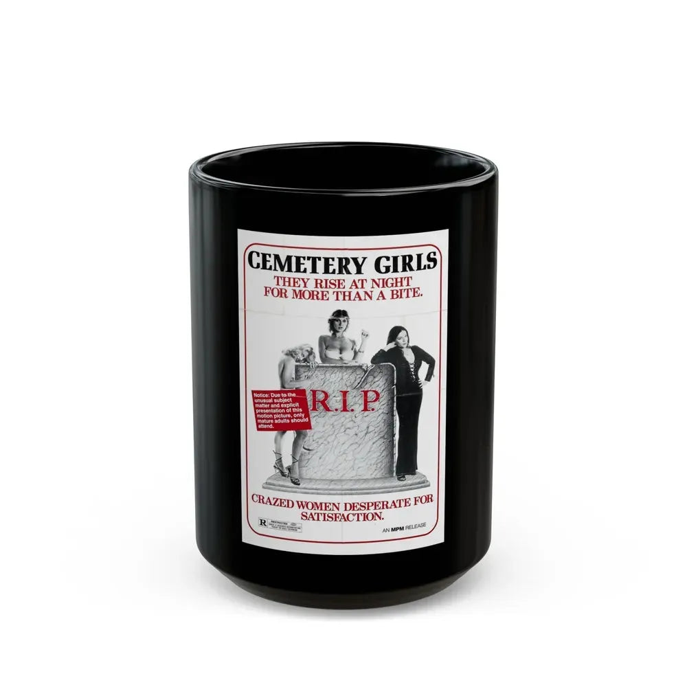 CEMETERY GIRLS (COUNT DRACULA'S GREAT LOVE) 1973 Movie Poster - Black Coffee Mug 15oz - Go Mug Yourself