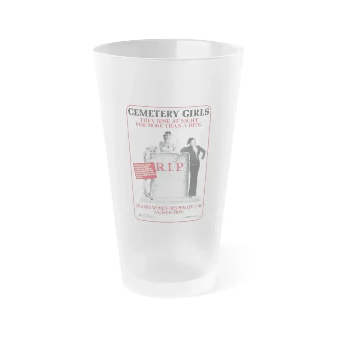 CEMETERY GIRLS (COUNT DRACULA'S GREAT LOVE) 1973 Movie Poster - Frosted Pint Glass 16oz 16oz Frosted - Go Mug Yourself