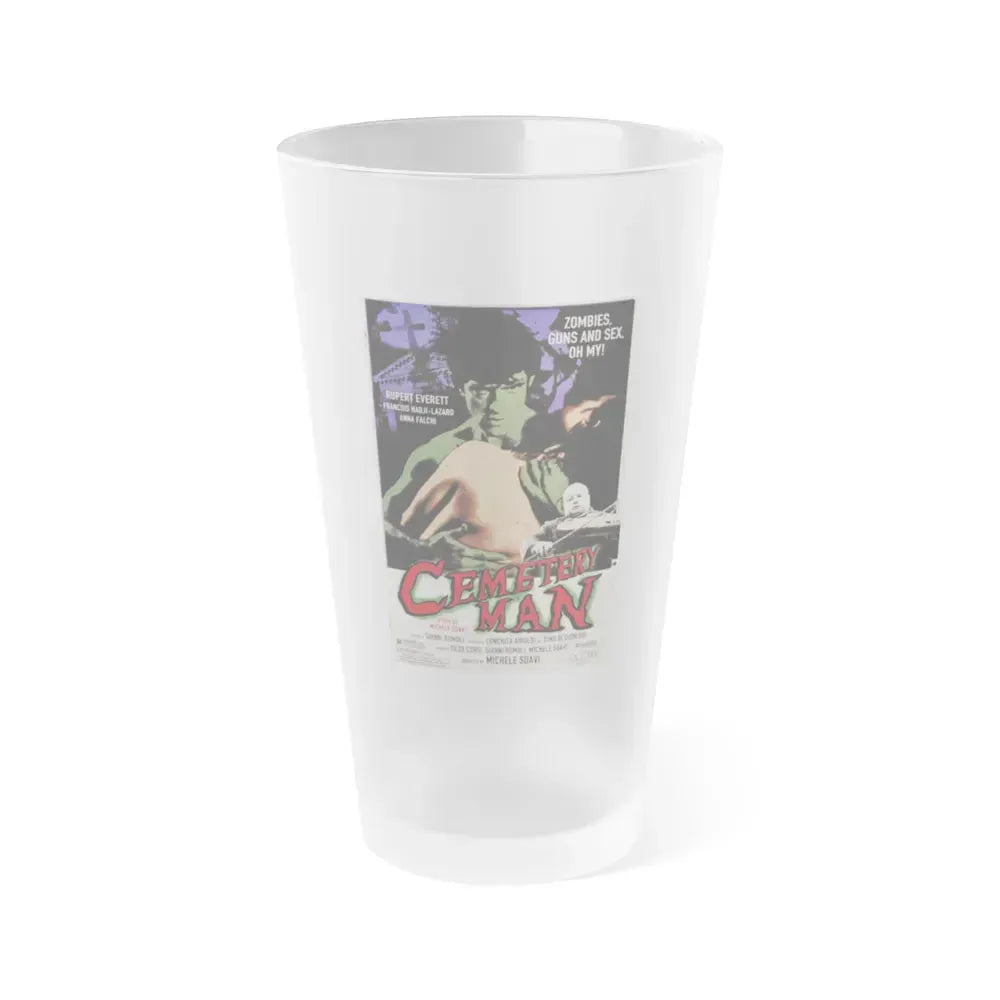 CEMETERY MAN (DELLAMORTE DELLAMORE) 1994 Movie Poster - Frosted Pint Glass 16oz 16oz Frosted - Go Mug Yourself