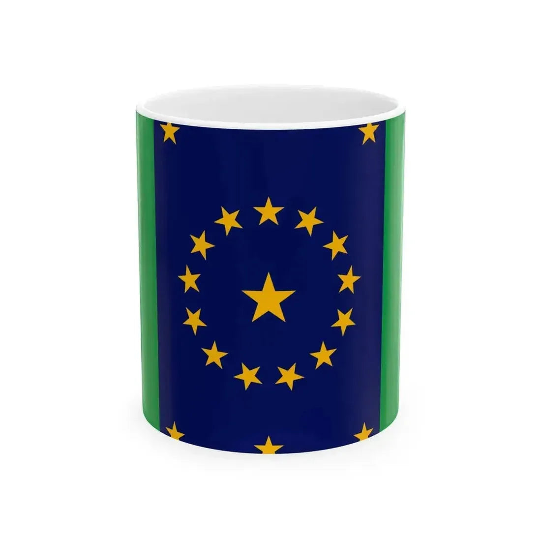 Centennial Flag (India) White Coffee Mug 11oz - Go Mug Yourself