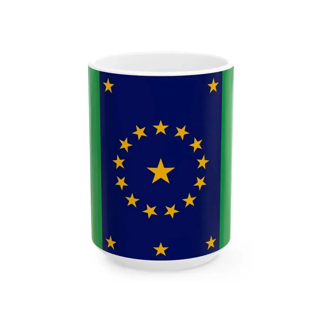 Centennial Flag (India) White Coffee Mug 15oz - Go Mug Yourself