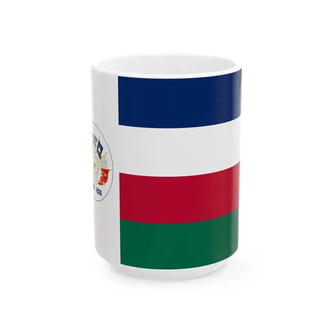 Centennial Flag of Texas (United States) White Coffee Mug 15oz - Go Mug Yourself
