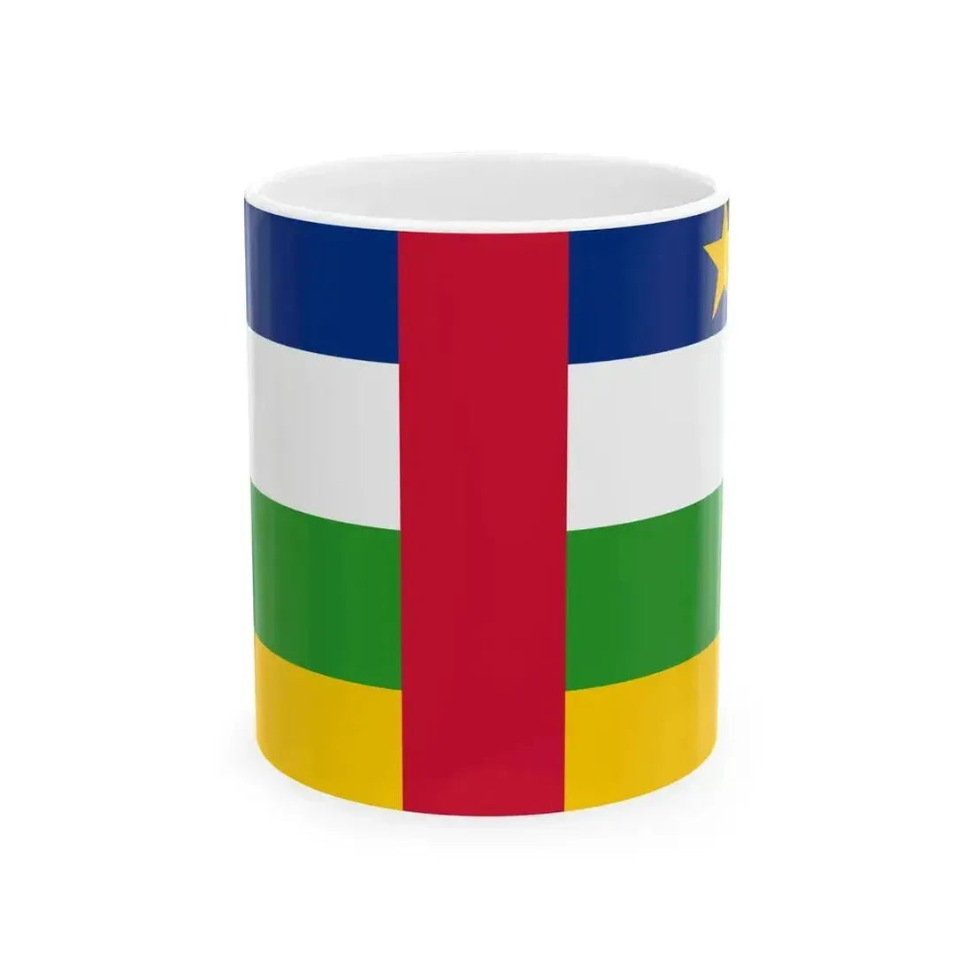 Central African Republic Air force fin flash port side (Central African Republic) White Coffee Mug 11oz - Go Mug Yourself