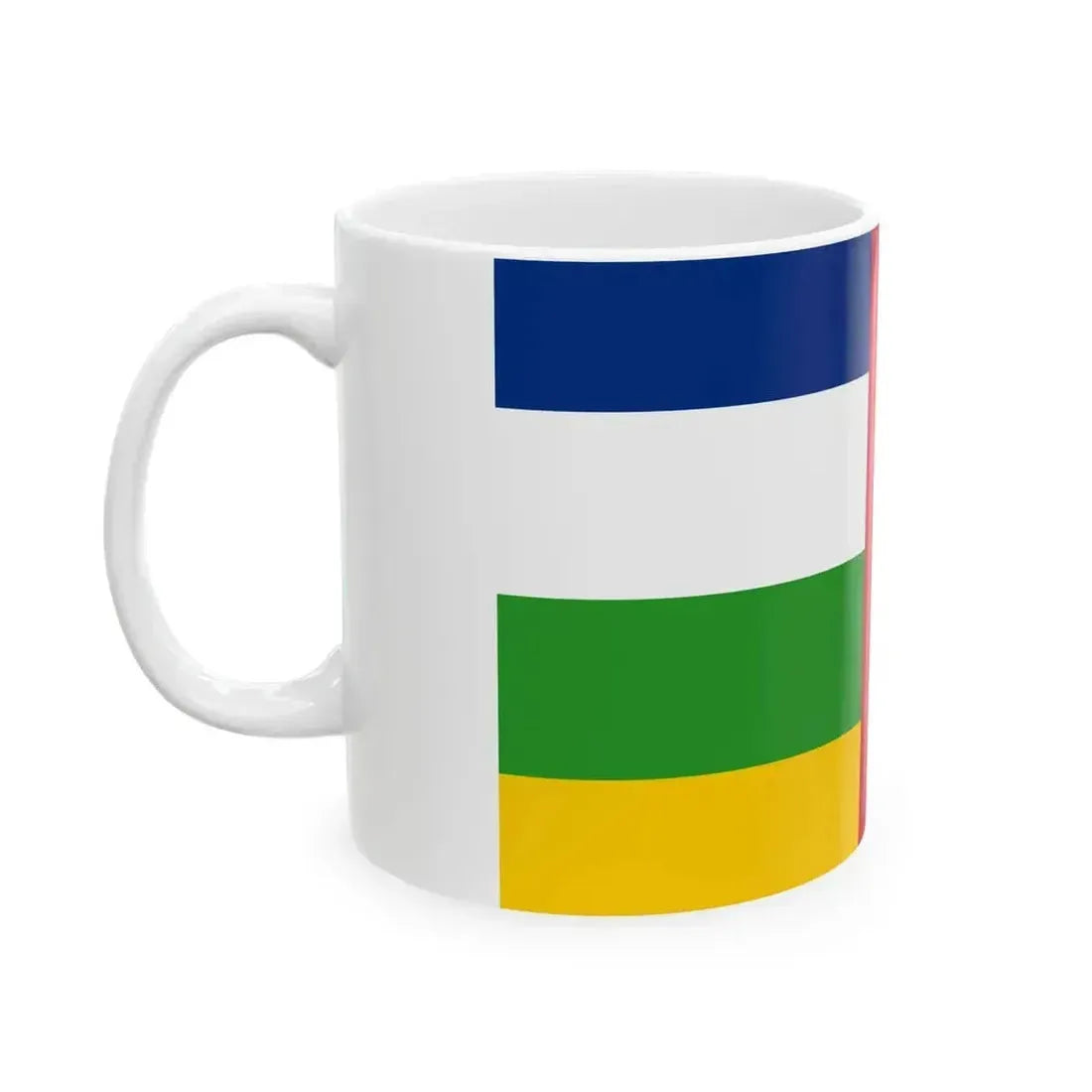 Central African Republic Air force fin flash port side (Central African Republic) White Coffee Mug - Go Mug Yourself