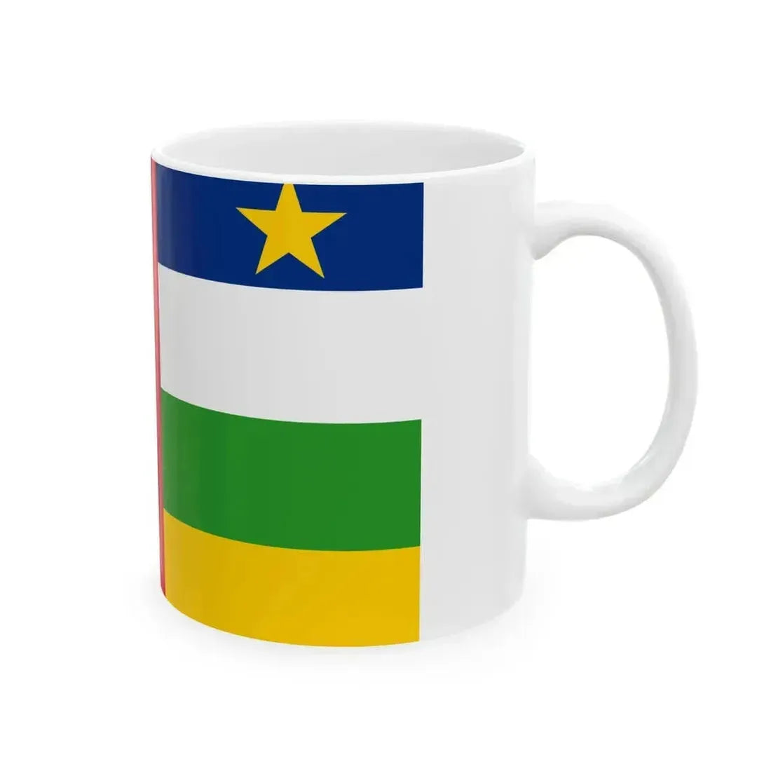 Central African Republic Air force fin flash port side (Central African Republic) White Coffee Mug - Go Mug Yourself