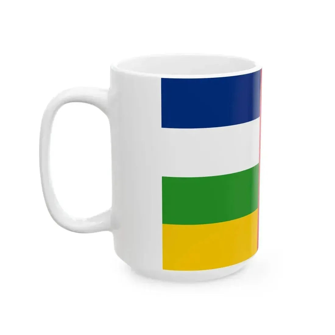 Central African Republic Air force fin flash port side (Central African Republic) White Coffee Mug - Go Mug Yourself