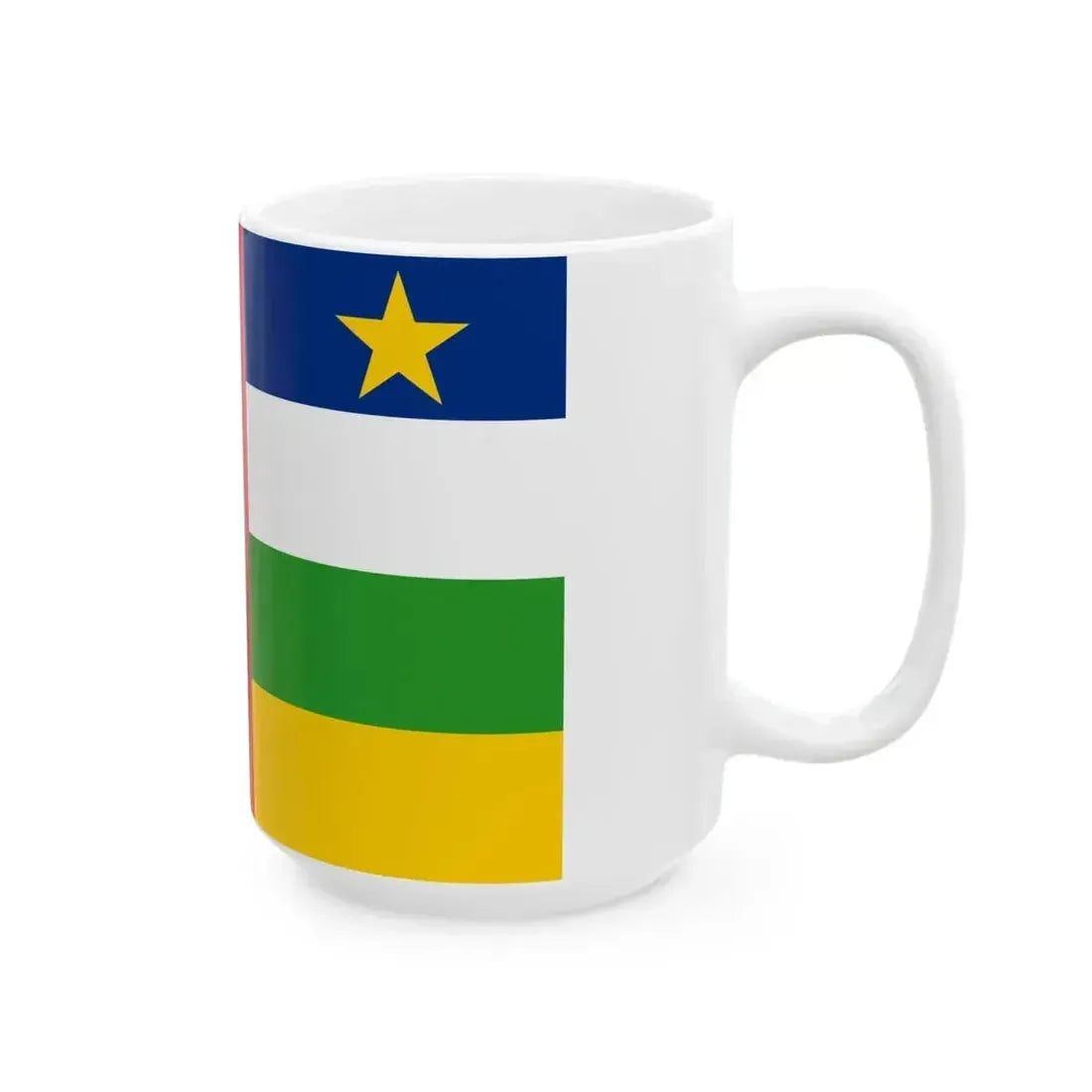 Central African Republic Air force fin flash port side (Central African Republic) White Coffee Mug - Go Mug Yourself
