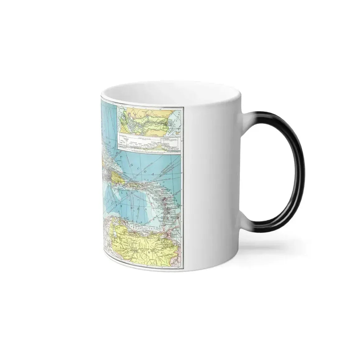 Central America (1913) (Map) Color Changing Mug 11oz - Go Mug Yourself