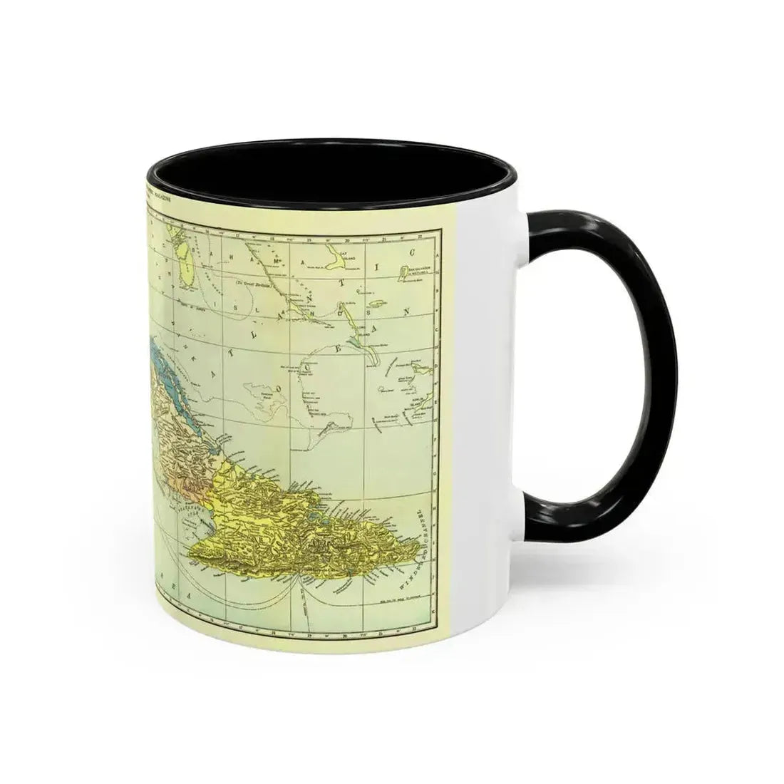 Central America - Cuba (1906) (Map) Accent Coffee Mug - Go Mug Yourself