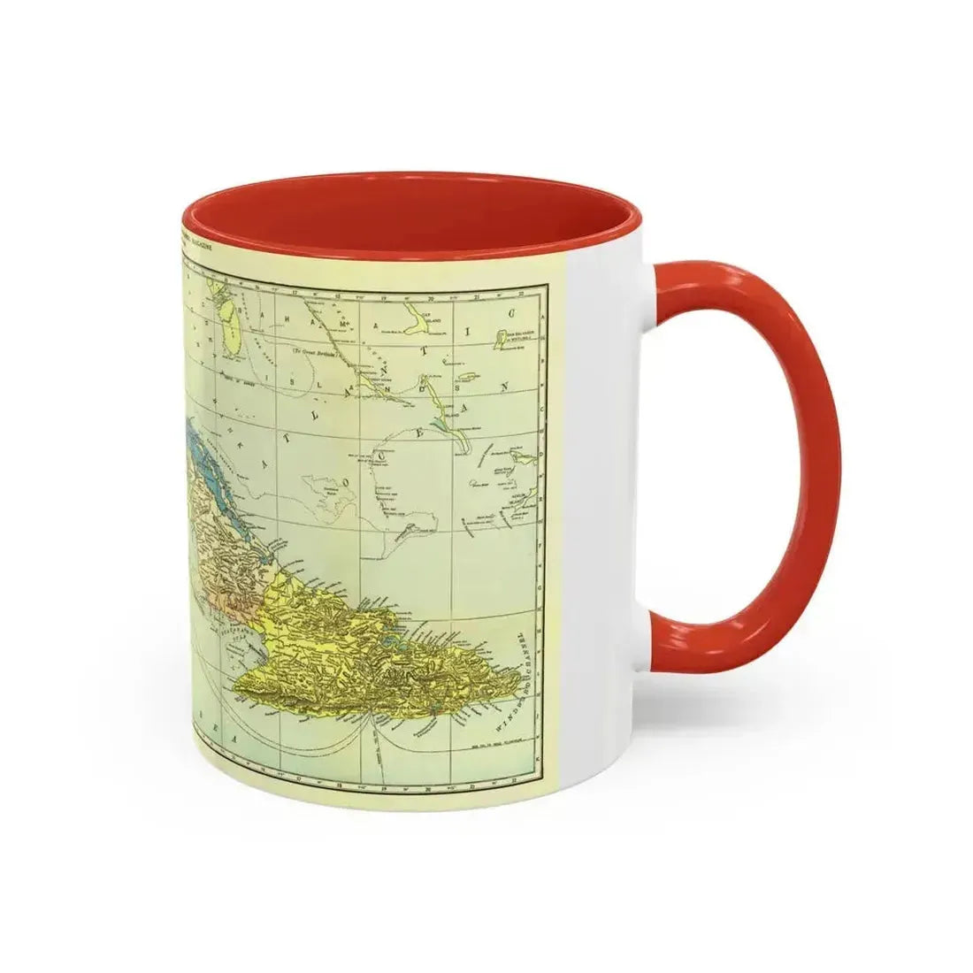 Central America - Cuba (1906) (Map) Accent Coffee Mug - Go Mug Yourself