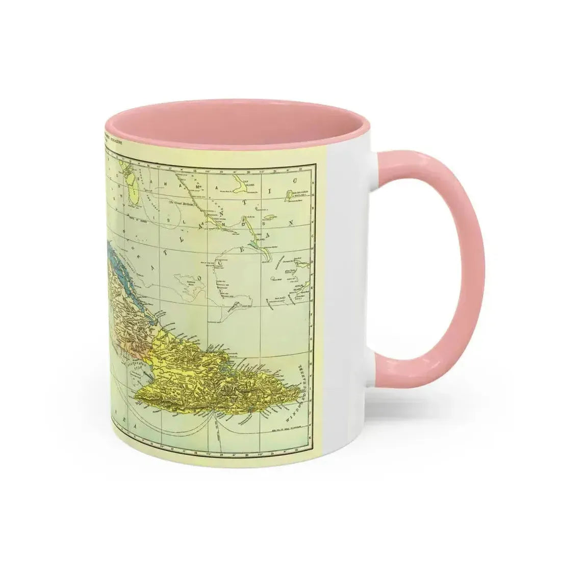Central America - Cuba (1906) (Map) Accent Coffee Mug - Go Mug Yourself