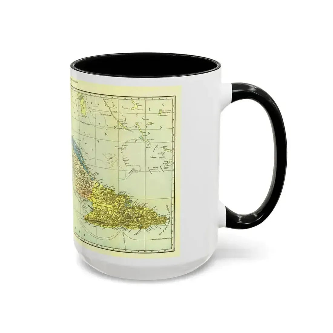 Central America - Cuba (1906) (Map) Accent Coffee Mug - Go Mug Yourself