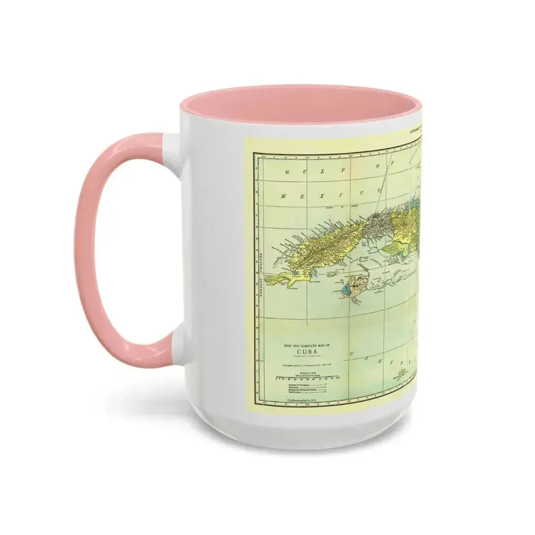 Central America - Cuba (1906) (Map) Accent Coffee Mug - Go Mug Yourself