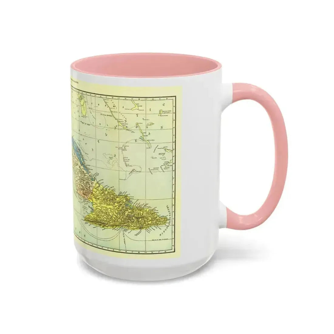 Central America - Cuba (1906) (Map) Accent Coffee Mug - Go Mug Yourself