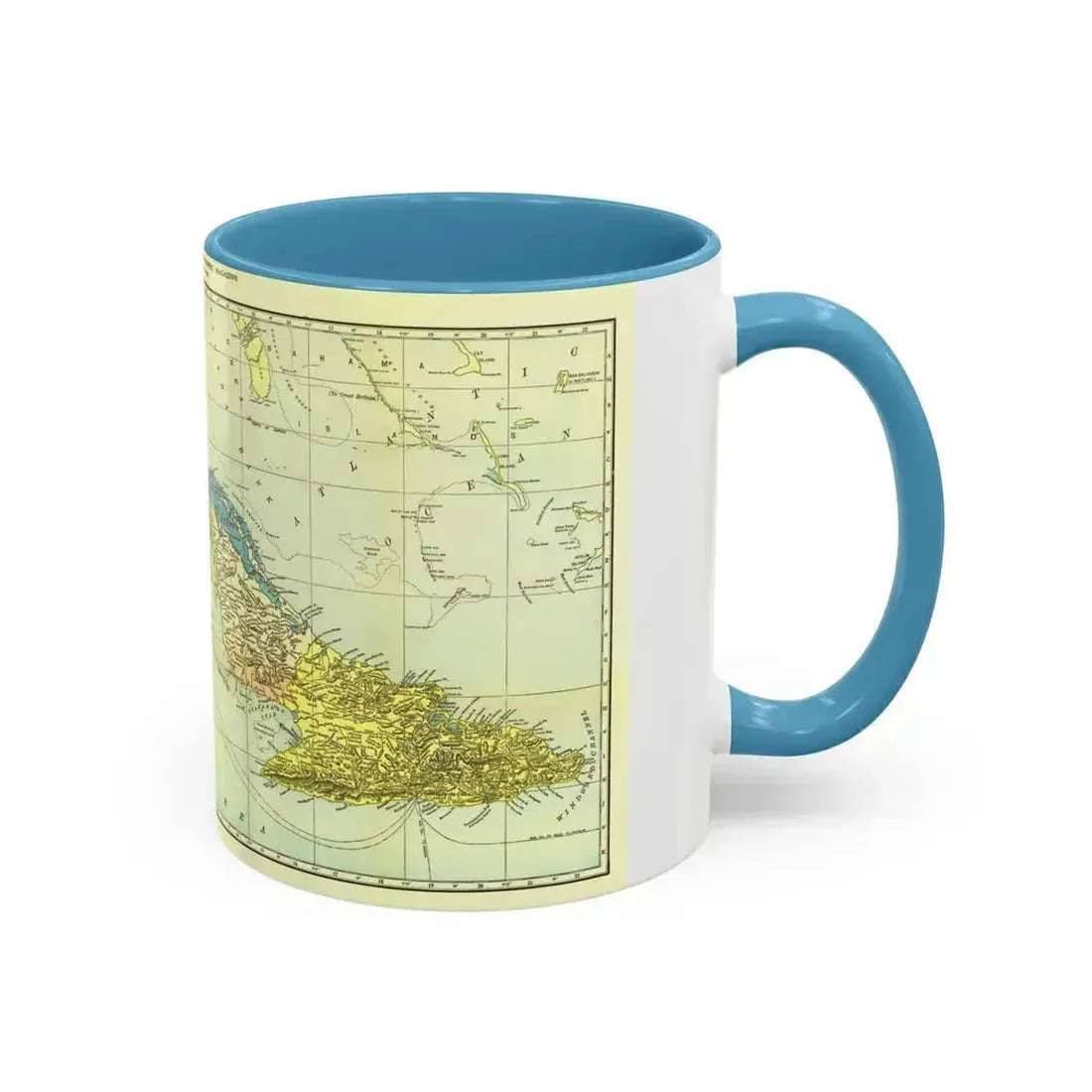 Central America - Cuba (1906) (Map) Accent Coffee Mug - Go Mug Yourself