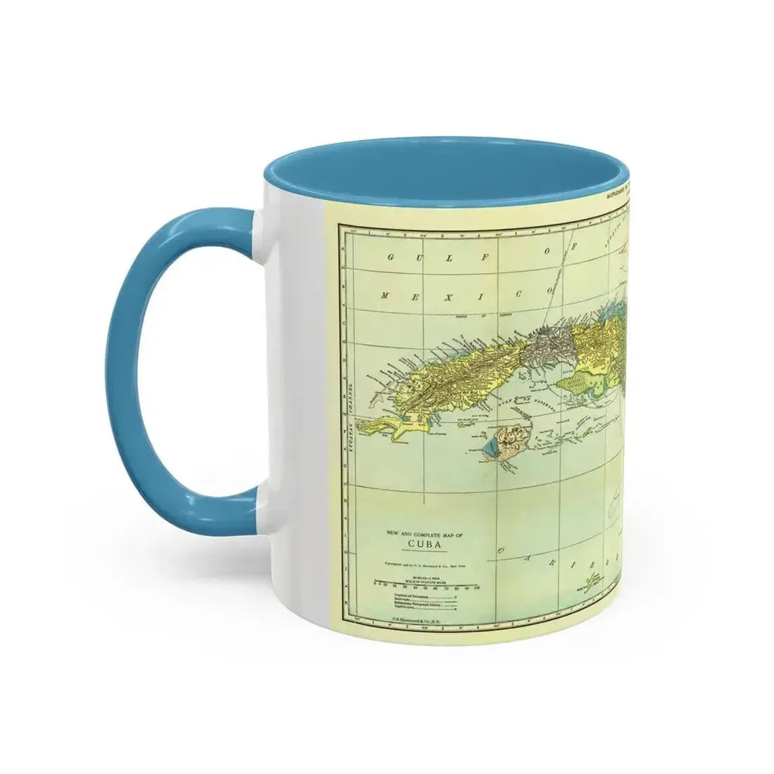 Central America - Cuba (1906) (Map) Accent Coffee Mug - Go Mug Yourself