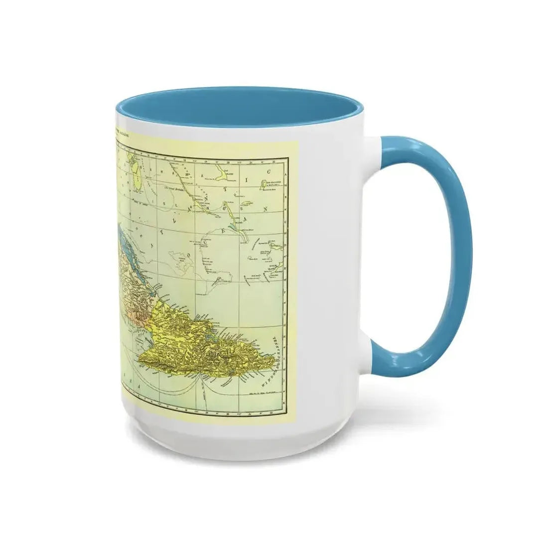 Central America - Cuba (1906) (Map) Accent Coffee Mug - Go Mug Yourself