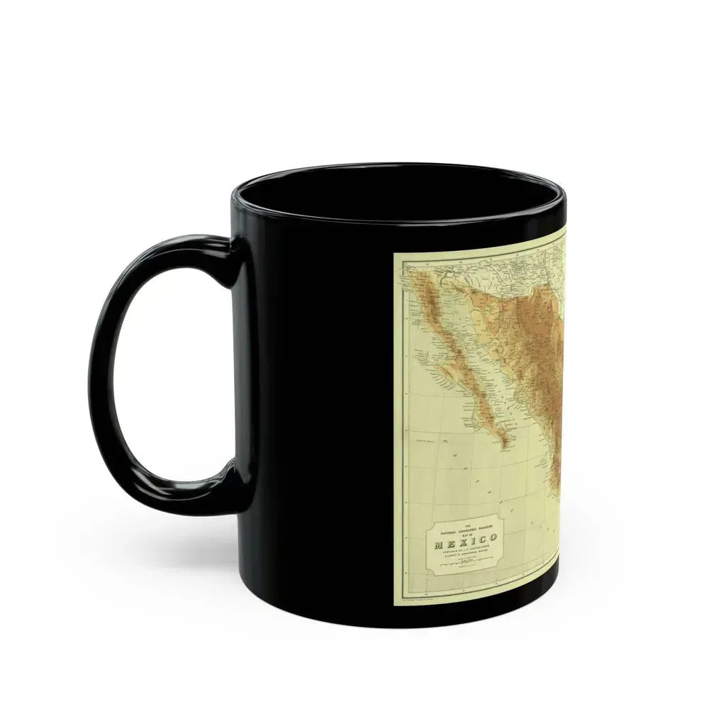 Central America & Mexico (1911) (Map) Black Coffee Mug - Go Mug Yourself