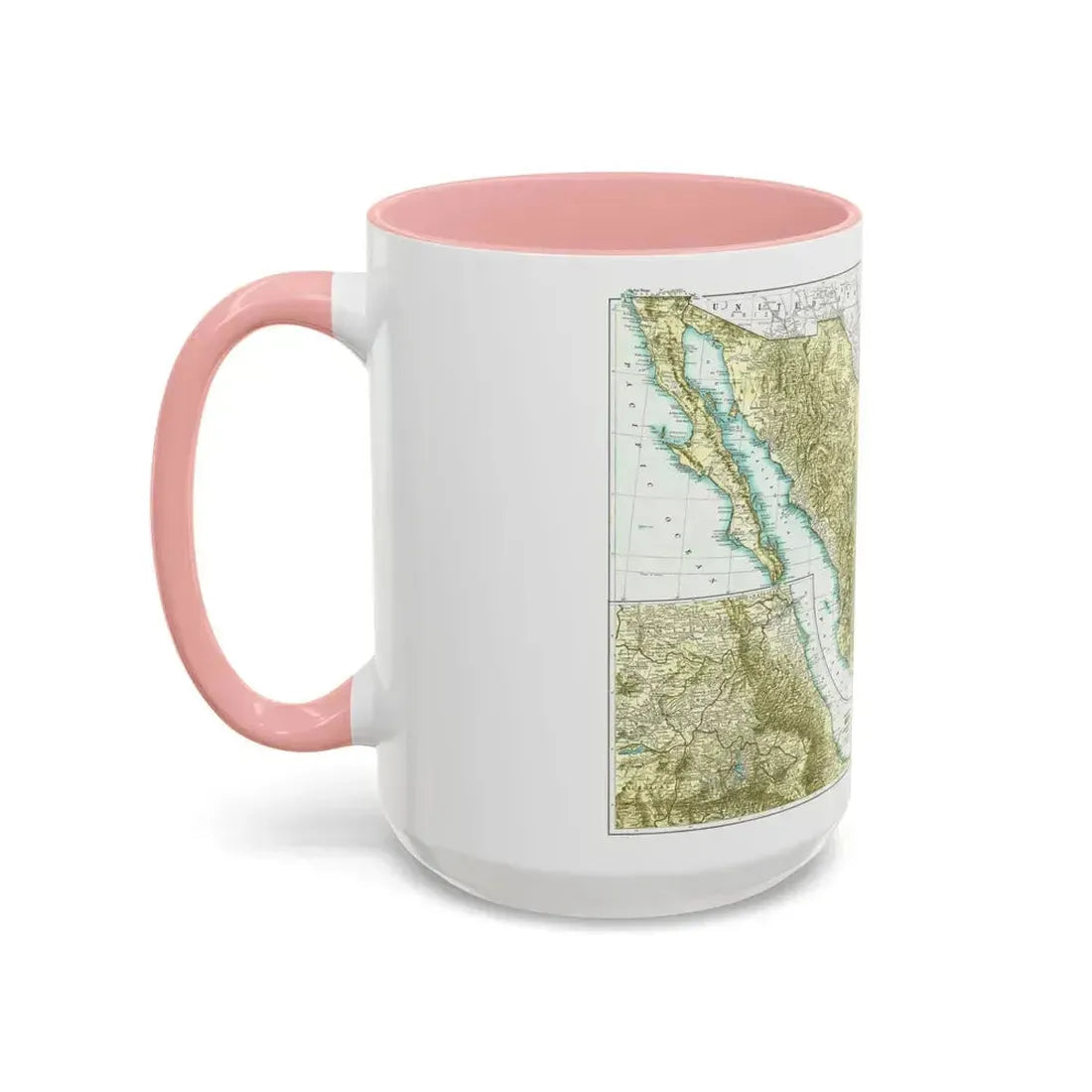 Central America & Mexico (1916) (Map) Accent Coffee Mug - Go Mug Yourself