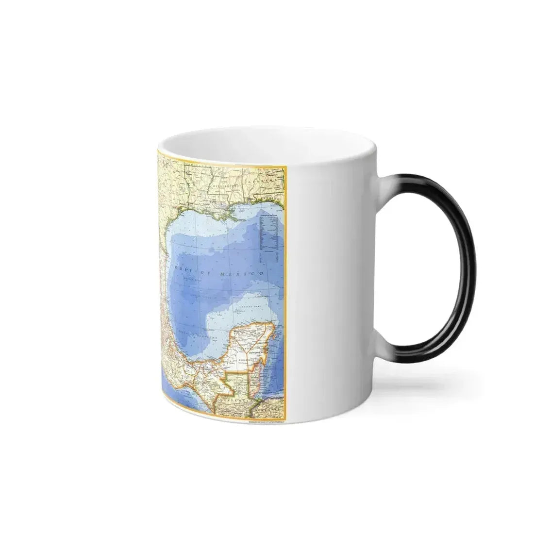 Central America - Mexico (1973) (Map) Color Changing Mug 11oz - Go Mug Yourself