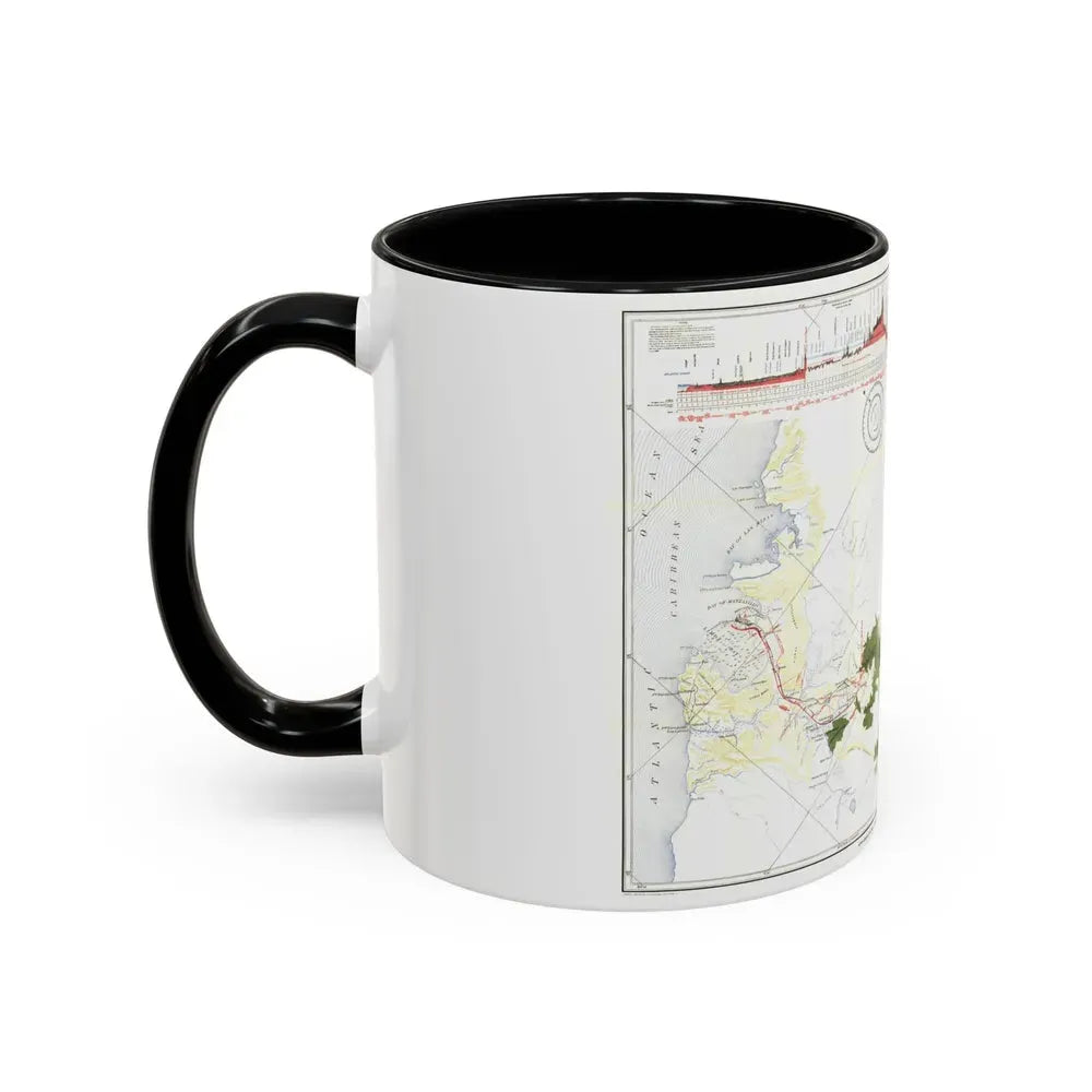 Central America - Panama Canal (1905) (Map) Accent Coffee Mug - Go Mug Yourself