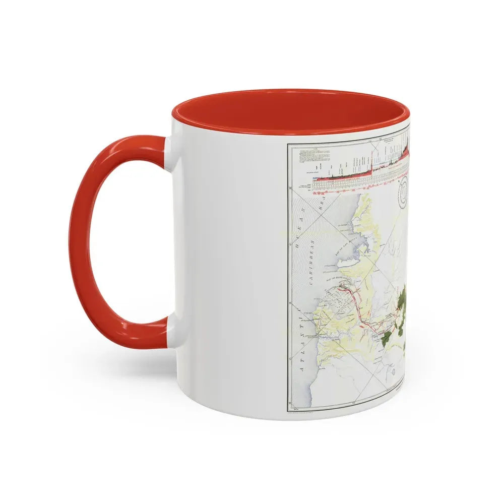 Central America - Panama Canal (1905) (Map) Accent Coffee Mug - Go Mug Yourself