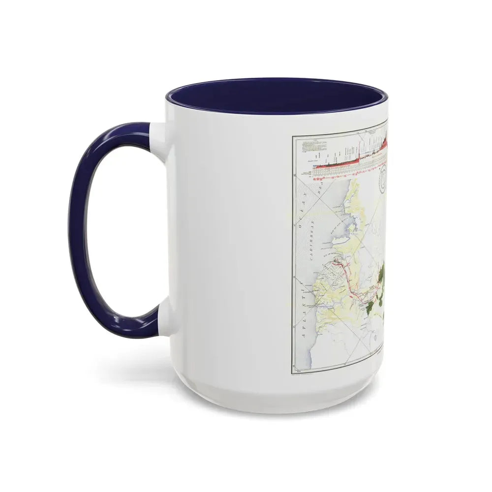 Central America - Panama Canal (1905) (Map) Accent Coffee Mug - Go Mug Yourself
